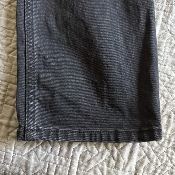 Abercrombie & Fitch Curve Love Ultra‎ High Rise 90s Straight Jean Black Size 29R - Picture 8 of 13